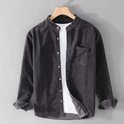 Stand Collar Shirt for Men