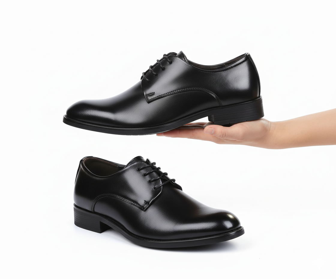 BLENGENS | Chaussures classiques en cuir noir pour hommes