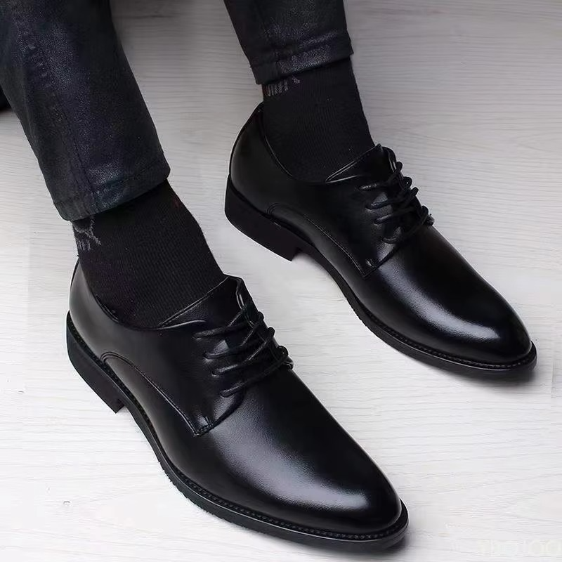 BLENGENS | Chaussures classiques en cuir noir pour hommes