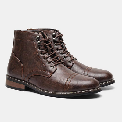 BLENGENS | Bottes en cuir marron