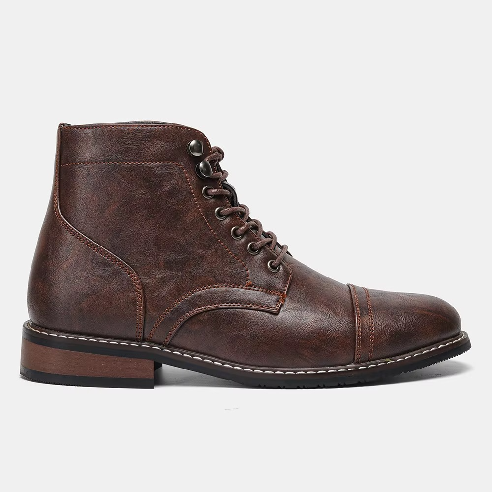 BLENGENS | Bottes en cuir marron