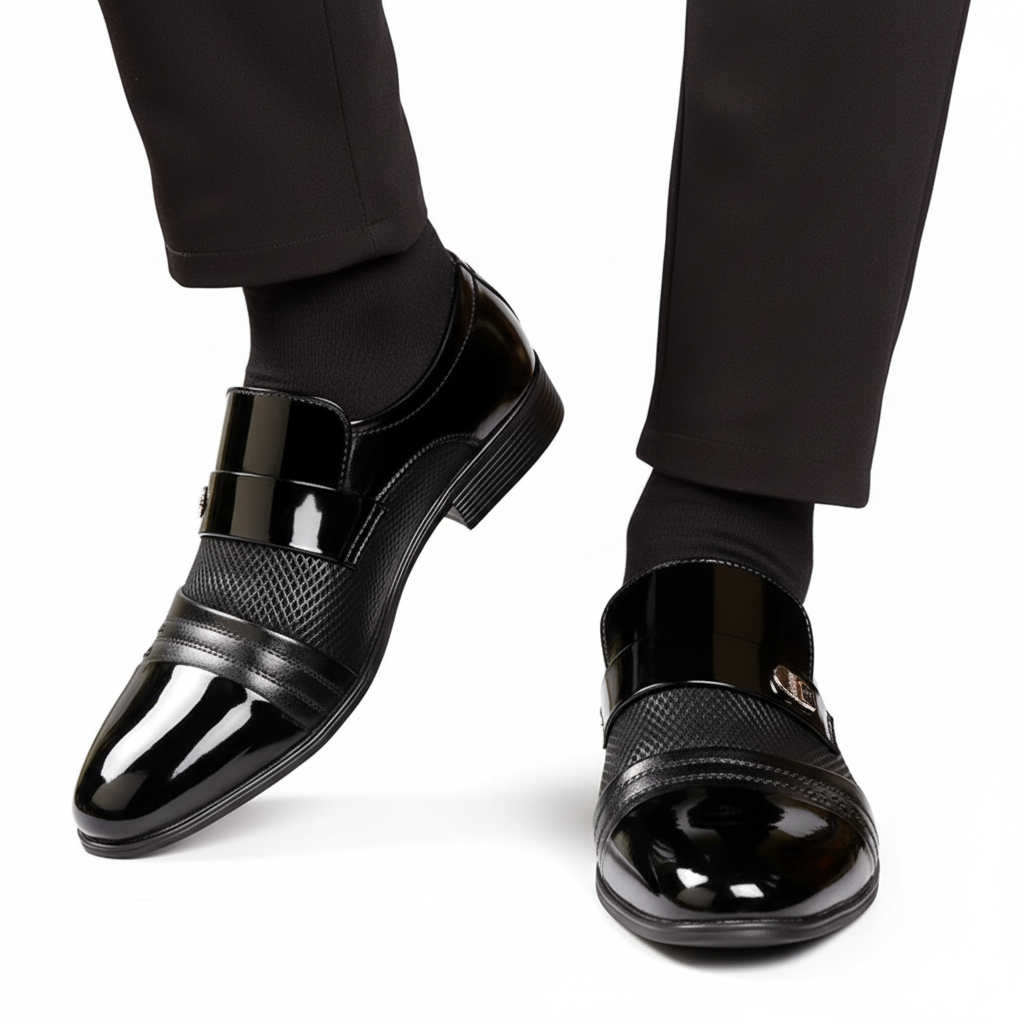 BLENGENS | Chaussures d’homme à bout pointu brillant