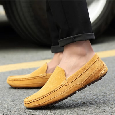 BLENGENS | Mocassins en cuir suédé pour homme