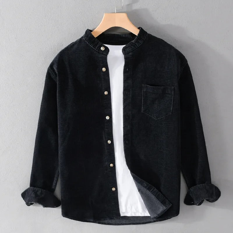 Stand Collar Shirt for Men