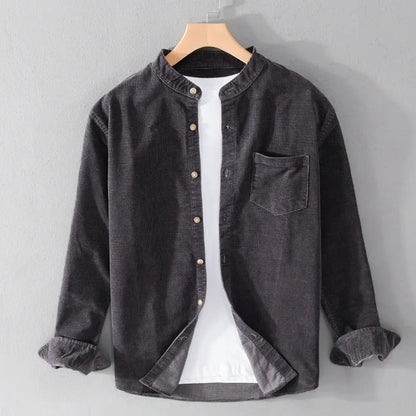 Stand Collar Shirt for Men
