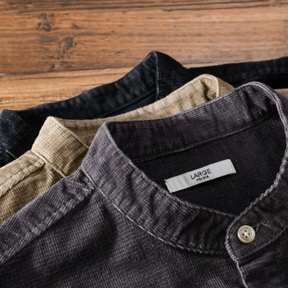 Stand Collar Shirt for Men