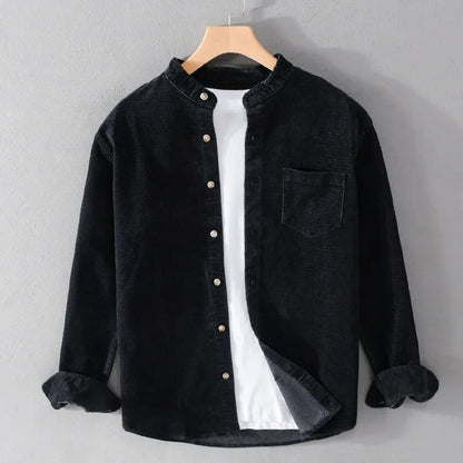Stand Collar Shirt for Men