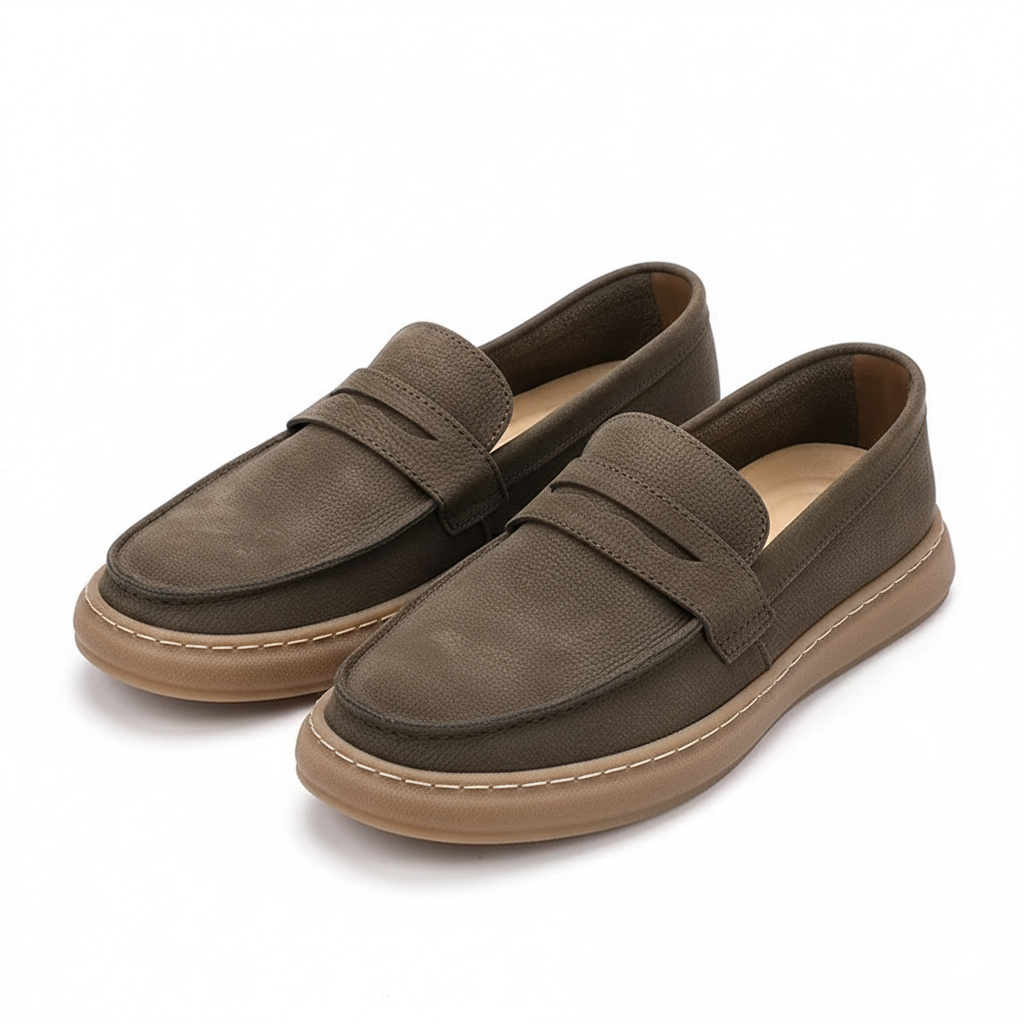 BLENGENS | Mocassins en cuir italien pour hommes