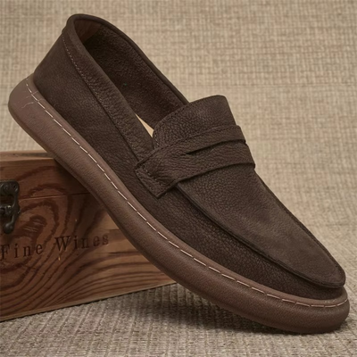 BLENGENS | Mocassins en cuir italien pour hommes