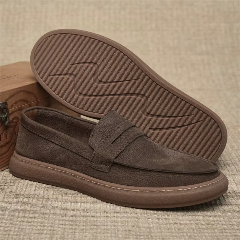 BLENGENS | Mocassins en cuir italien pour hommes