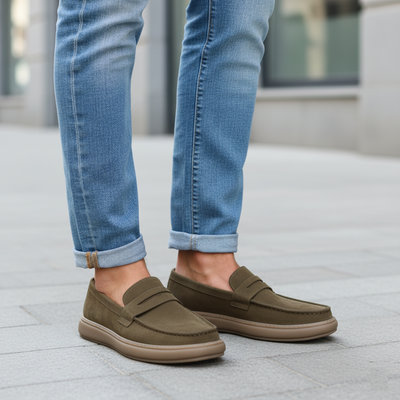 BLENGENS | Mocassins en cuir italien pour hommes